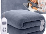 Elektrische verwarmde deken 180 × 130 cm grijs RUHHY