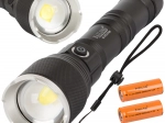 Militaire tactische zaklamp Bailong met LED Cree XHP160 en zoom