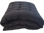 Premium zwart matras voor bed, bank en ligstoel 193 × 68 cm