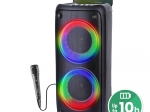 draagbare bluetooth-luidspreker MEDIA-TECH FUNBOX BT met karaoke en RGB-verlichting
