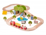 Houten boerderij treinbaan van Bigjigs Rail