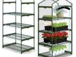 Tuinkas met schappen 70 × 50 × 160 cm Plonos
