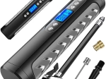 Accu-compressor voor autobanden en fietsen met LCD-scherm
