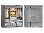 Textielkast met planken en kledingroedes MODERNHOME
