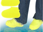 Siliconen waterdichte overschoenen S, geel (maat 26–34)
