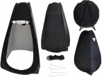 Draagbare douche-/kleedtent - zwart