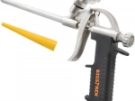Pistool voor montageschuim met metalen behuizing en doseerregeling
