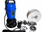 Vuilwaterpomp voor schoon en vervuild water 750 W met versnijdersysteem en slang
