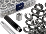 Oogjeset voor zeildoek met pons en lijmgereedschap, 100 stuks, 12mm/20mm, GARDLOV