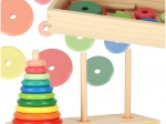 Houten Hanoï-toren – kleurrijke sorteerder met box