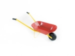 Kindertinnen kruiwagen rood