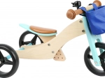 Houten loopfiets 2-in-1 TRIKE turquoise