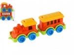 Kleurvolle plastic trein met wagon voor kinderen