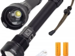 BAILONG tactische LED-zaklamp CREE XHP70 met zoom IPX5