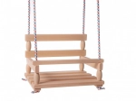 Houten schommel voor binnen en buiten, naturel 38 × 30 cm, draagvermogen 80 kg