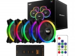 Set Computer Ventilatoren Darkflash DR12 Pro ARGB 5v1 120x120mm