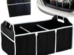 Organizer voor kofferbak van de auto met 3 vakken