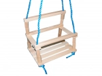 Houten kinderslinger voor binnen en buiten