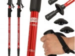 Opvouwbare stokken voor Nordic Walking 2 stuks rood