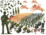 Verzamelaarsset militaire figuren 307 stuks