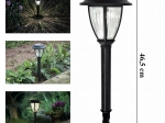 Set van 10 stuks solar LED-tuinfakkels (grondspies)