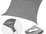 Waterdicht schaduwdoek 5 × 5 m vierkant, grijs, MultiGarden