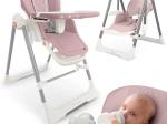 Eetstoel 3-in-1 Nukido Elite roze
