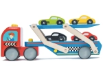 Houten vrachtwagen met autootjes Le Toy Van