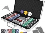 Pokerset 300 fiches in aluminiumkoffer