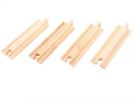 Middelgrote houten rechte rails Bigjigs Rail 16 cm