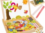 Multifunctioneel houten magnetisch bord voor kinderen