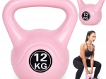 Kettlebell 12 kg roze voor thuistraining MODERNHOME