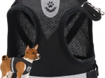 Drukvrij harnas voor honden, katten en konijnen met reflecterende elementen, maat M