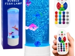 Decoratief LED-nachtlampje aquarium met visjes RGB (16 kleuren), wit, USB