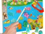 Houten magnetisch spel vissen en bijtjes montessori 3-in-1