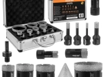 Set BIGSTREN diamantgatenzagen M14, 13-delig (6–68 mm) in aluminium koffer