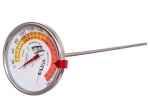 Stalen rookoventhermometer met sonde 33 cm