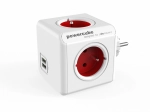 Stekkerdoos PowerCube Original USB rood