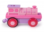 Elektrische locomotief Bigjigs Rail roze