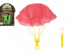 Vliegende parachutist met parachute – figuurtje 9 cm