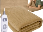 Elektrische verwarmde deken 180 × 130 cm beige Ruhhy