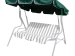 Zonnedak voor schommel 163 × 110 cm textiel donkergroen