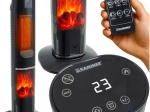 Kolom-thermoventilator Kaminer Ignisse met haardeffect 2000 W met afstandsbediening