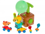 Ballon-lanceerstation met autootjes – aerodynamisch beertje, educatieve set met 23 onderdelen