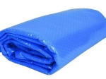 Blauwe solarzeil voor ovale zwembaden 3,66 × 5,48 m