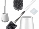 Siliconen hangende WC-borstel met houder