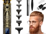 Gouden 4-in-1 haar- en baardtrimmer SOULIMA met LCD-display
