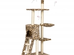 Krabpaal voor katten met huisje en ligmand 138 cm PETSI