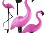 Zonnelamp tuin flamingo - set van 3 stuks