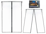 Magnetisch insectengaas voor deuren, zwart